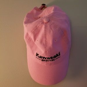 Kawasaki engines pink women's baseball cap